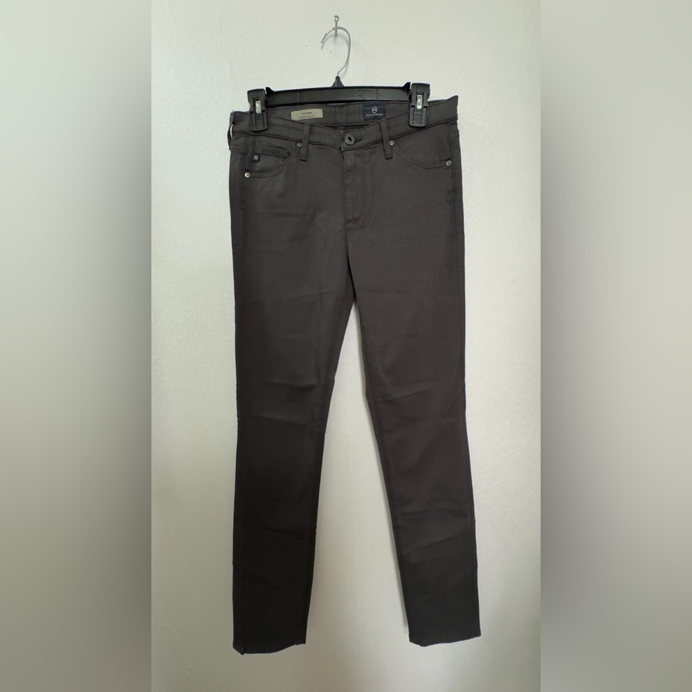 AGAdriano Goldschmied Prima Mid Rise Cigarette Jeans # 27 Gray Skinny Stretch
